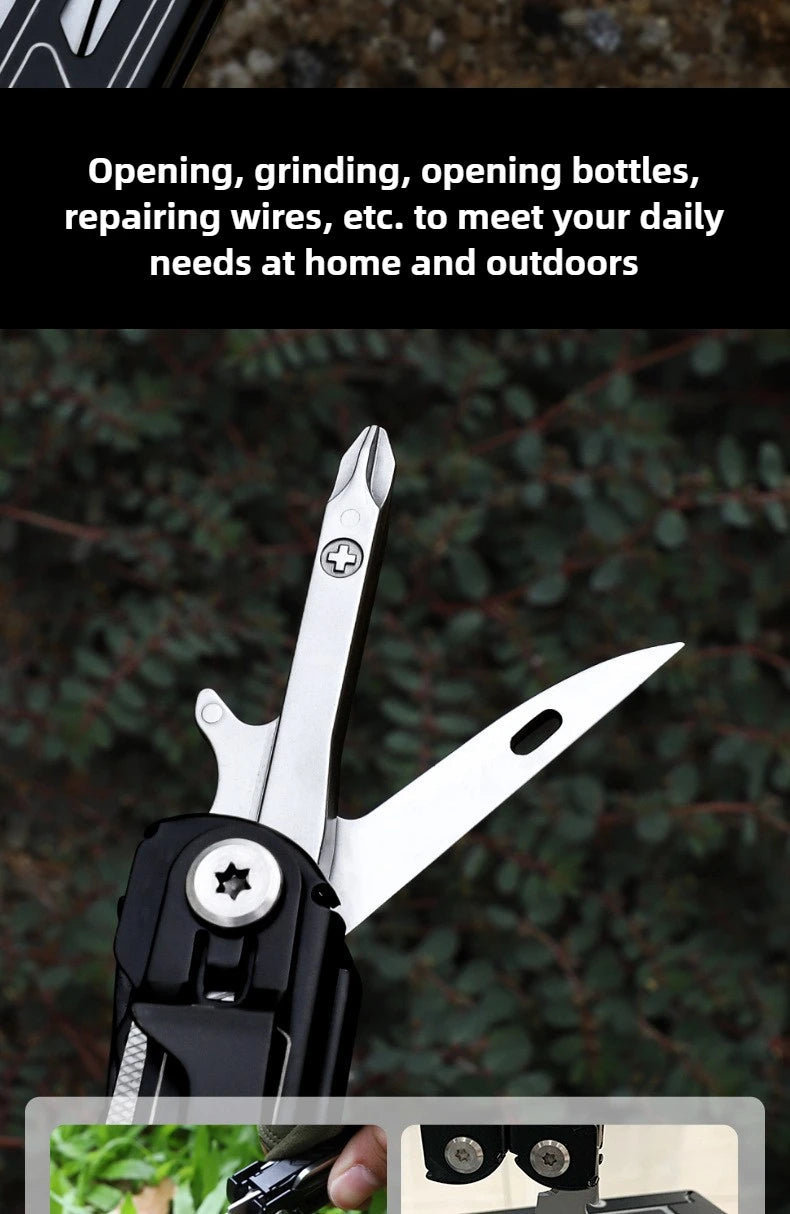 Multitools Pliers Stainless Steel Folding Tool Pliers Outdoor Camping Survival Portable Pocket Tools Multipurpose Manual Tools