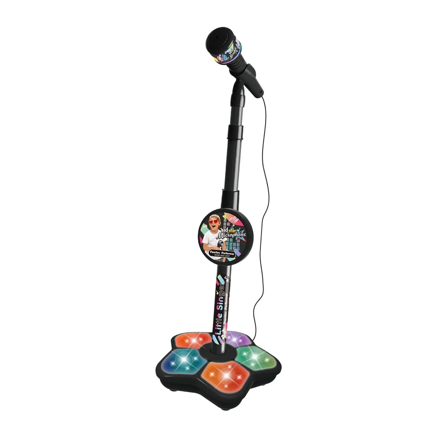 Karaoke Machine Music Toys Kids Microphone and Stand for Age 3+ Years Old