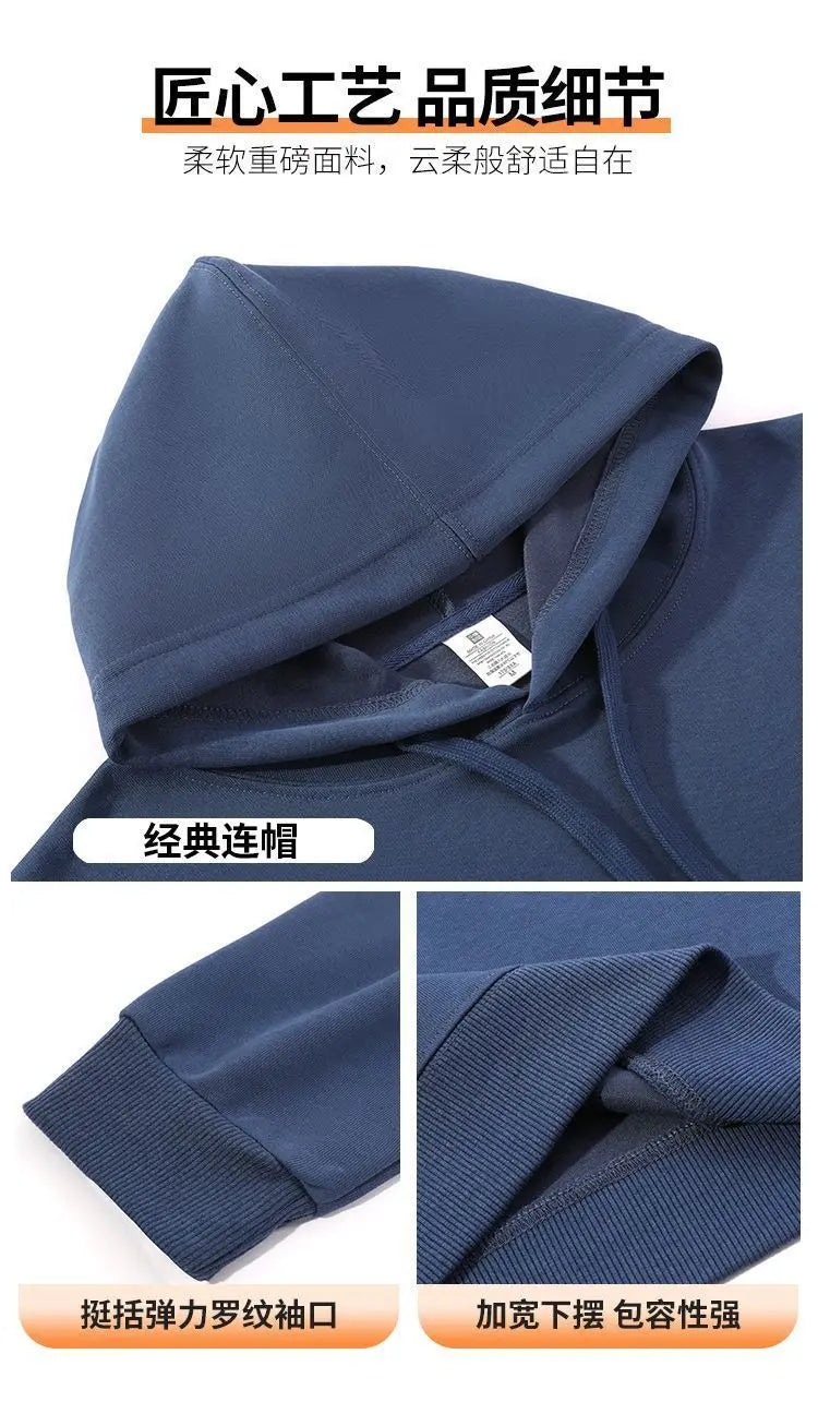 2026 Men's New Straight-Leg Casual Suit Trendy Hooded Sweatshirt and Sweatpants Loose Fit Versatile Casual Autumn Sports Suit