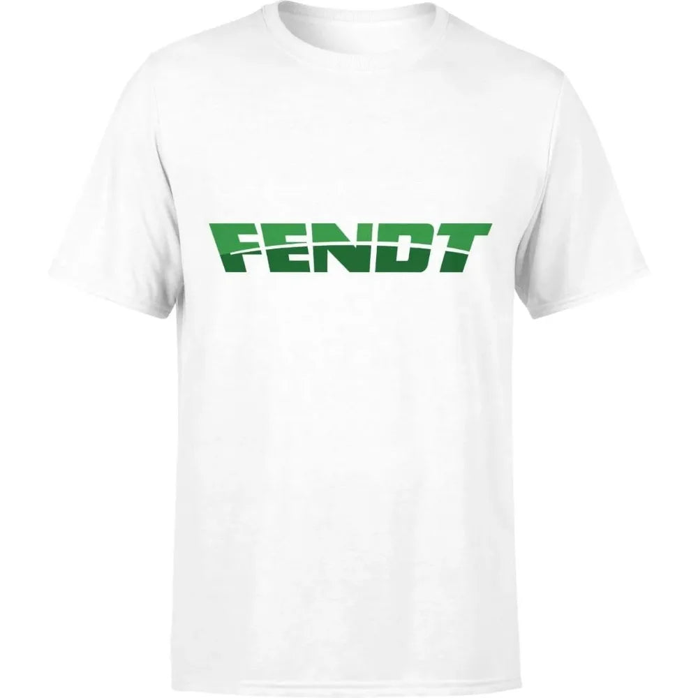 Men's Casual Ice Silk Short-Sleeved T-Shirt Quick-Drying Clothes Tractor FENDT Summer Solid Color Mesh Breathable Sportswear