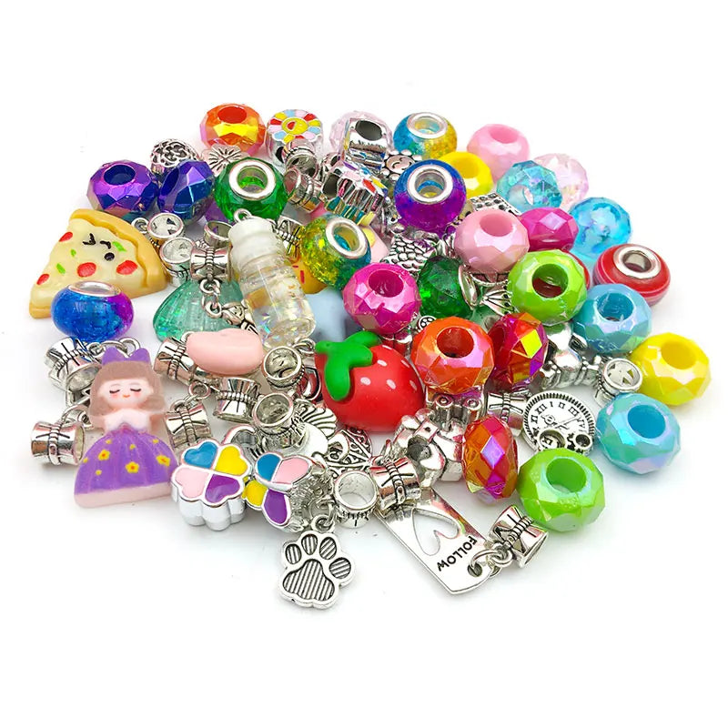 Charms DIY Bracelet Jewelry Making Kit, Jewelry Beads Pendants, Snake Chains Necklace, Gift Box, Perfect Gifts