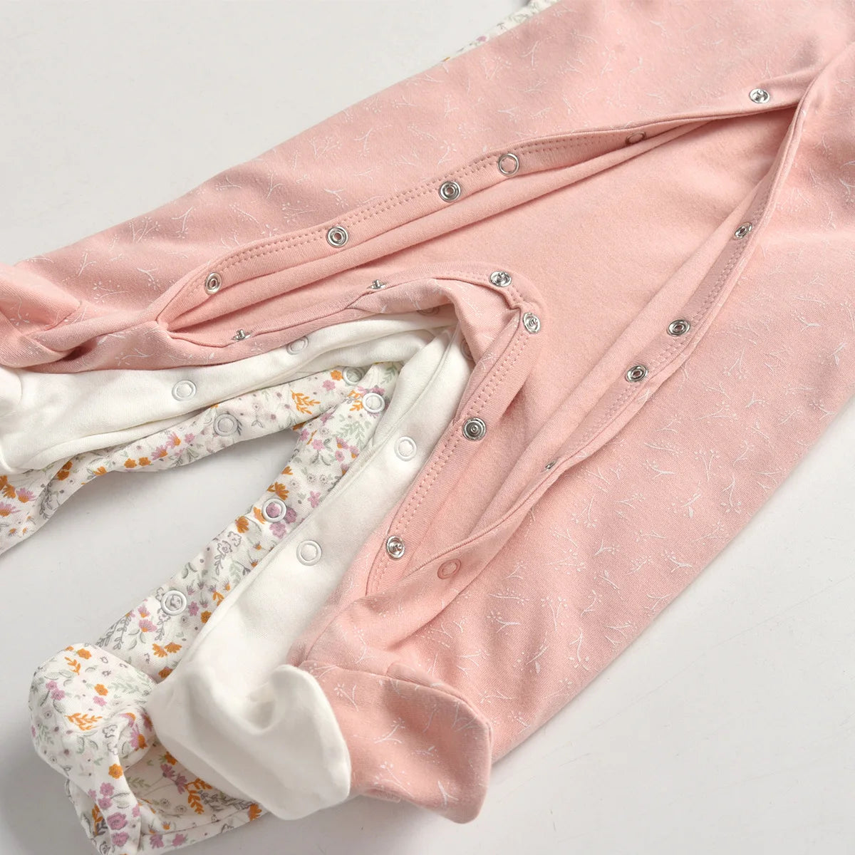 3Pcs Brand Newborn Baby Clothes Set Infant Boys Girls Romper Cotton Long Sleeve Pajamas Jumpsuit Toddler Outfits