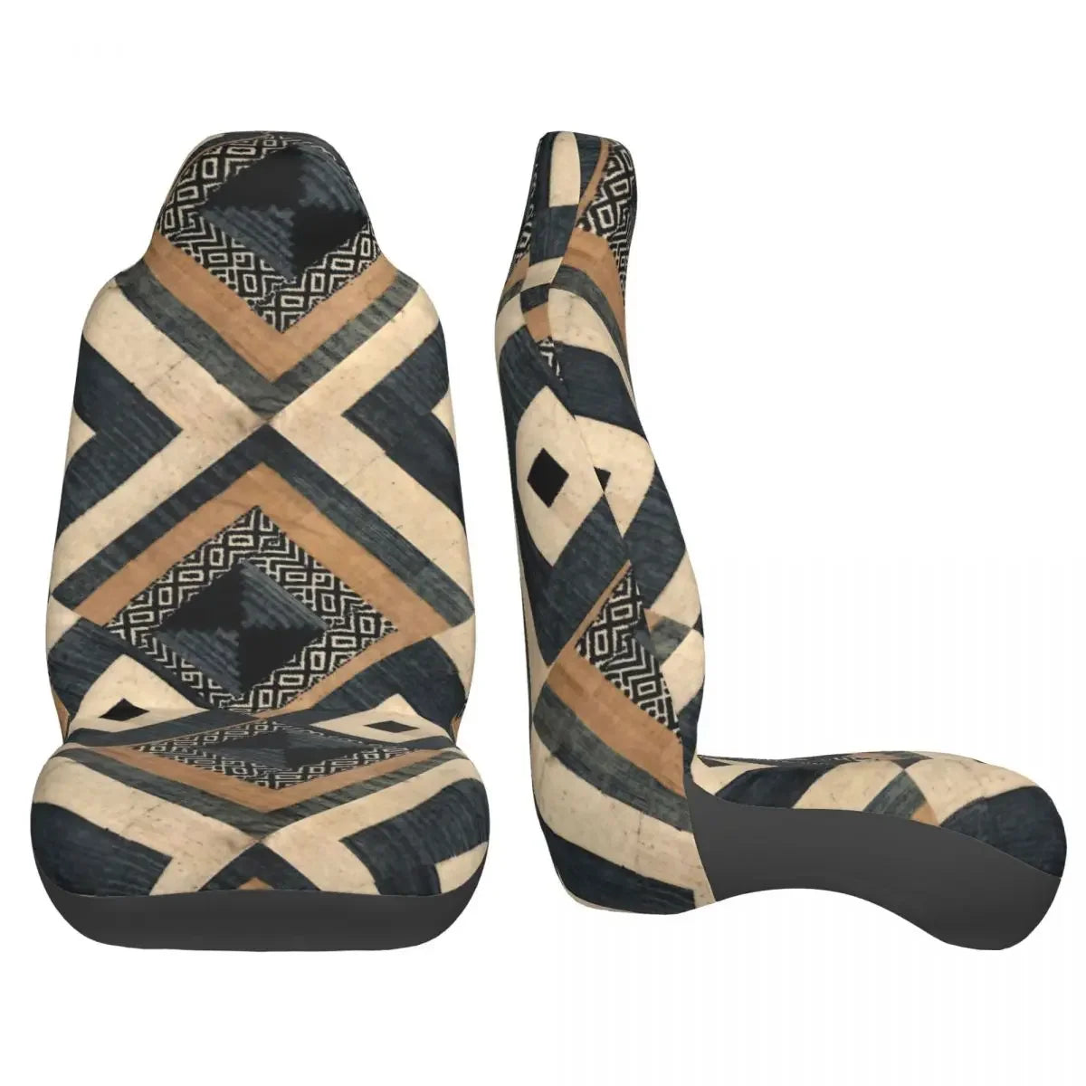 Antique African Textile Print Universal Car Seat Cover Protector Interior Accessories Women Seat Cushion/Cover Seat Protector