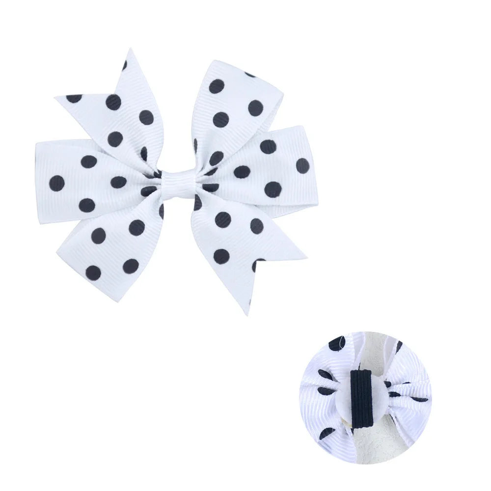 50/100pcs Dot Pet Accessories Dog Collar Bow Tie Slideable Dog Bow Ties Solid DIY Dog Collar Accessories Small Dogs Cat Bowties