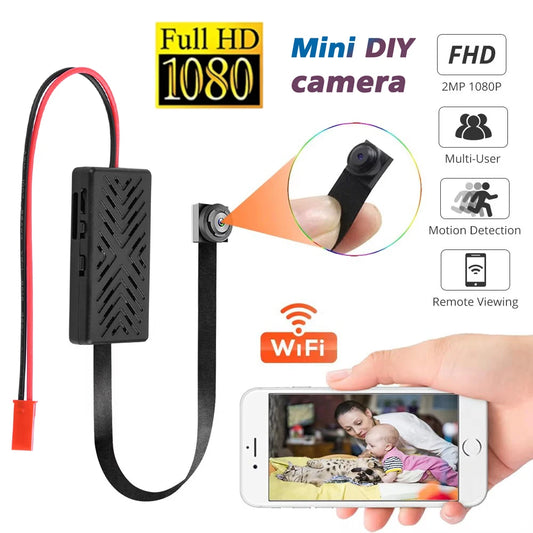Mini Camera HD 1080P DIY Portable WiFi Camcorder Motion Detection Wireless Module Video Recorder P2P Small Camera Remote View