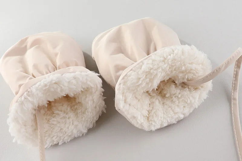 Baby ClothesChildren Clothing Boys and Girls Jumpsuits with Fleece and Cotton Jacket Outdoor Hugging Winter Cotton Clothe