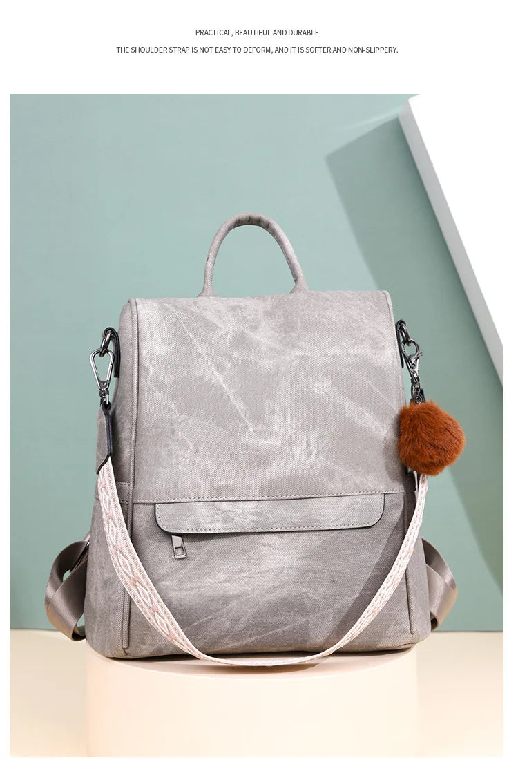 Womens Purse pu Leather Backpack Purse for Women Fashion Backpack Ladies Designer Ladies Shoulder Bags for Travel College Work