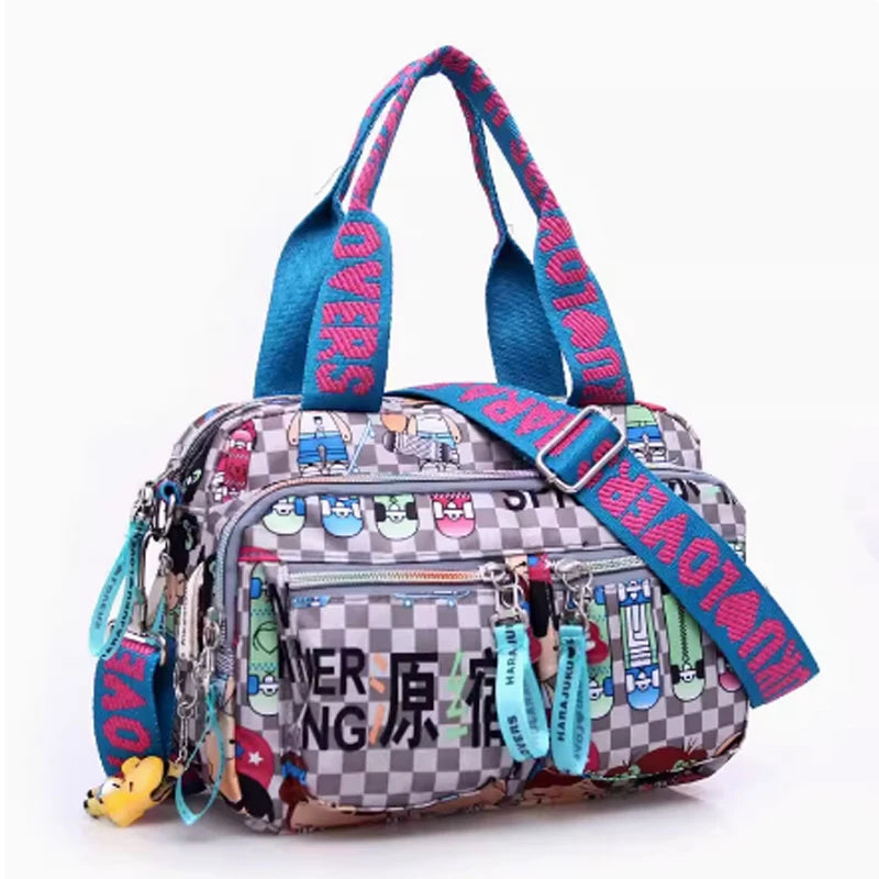 Women Crossbody Bag Canvas Casual Oxford Cloth Messenger Large Capacity Handbag Wallet Multifunctional Waterproof Shoulder Bags