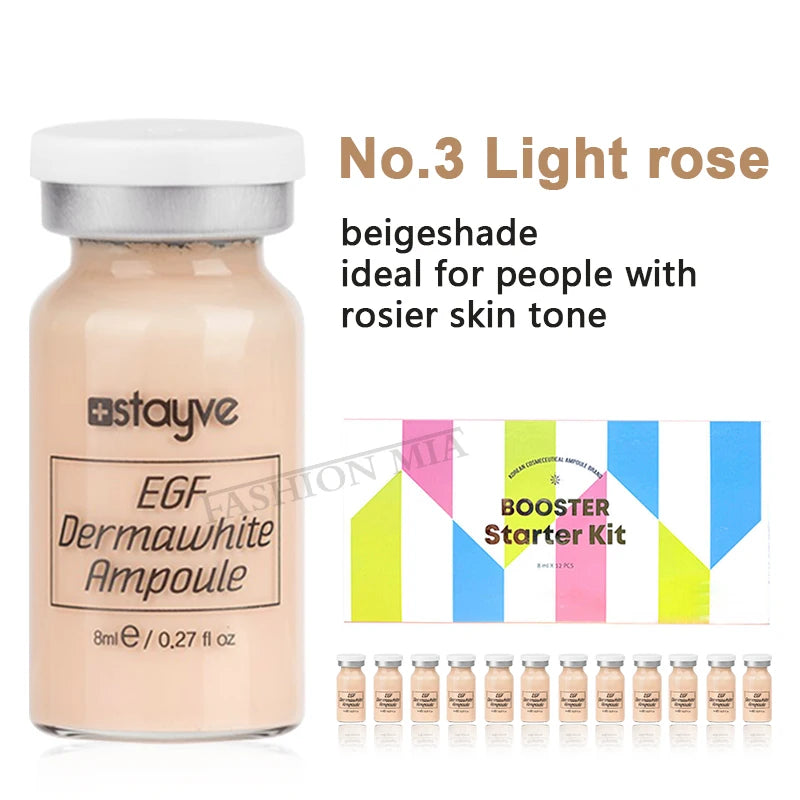 Korea Stayve BB Cream Glow Skin Booster Ampoule Kit Niacinamide/Salmon DNA  Face Foundation Moisturizing Cream Skin Care Beauty
