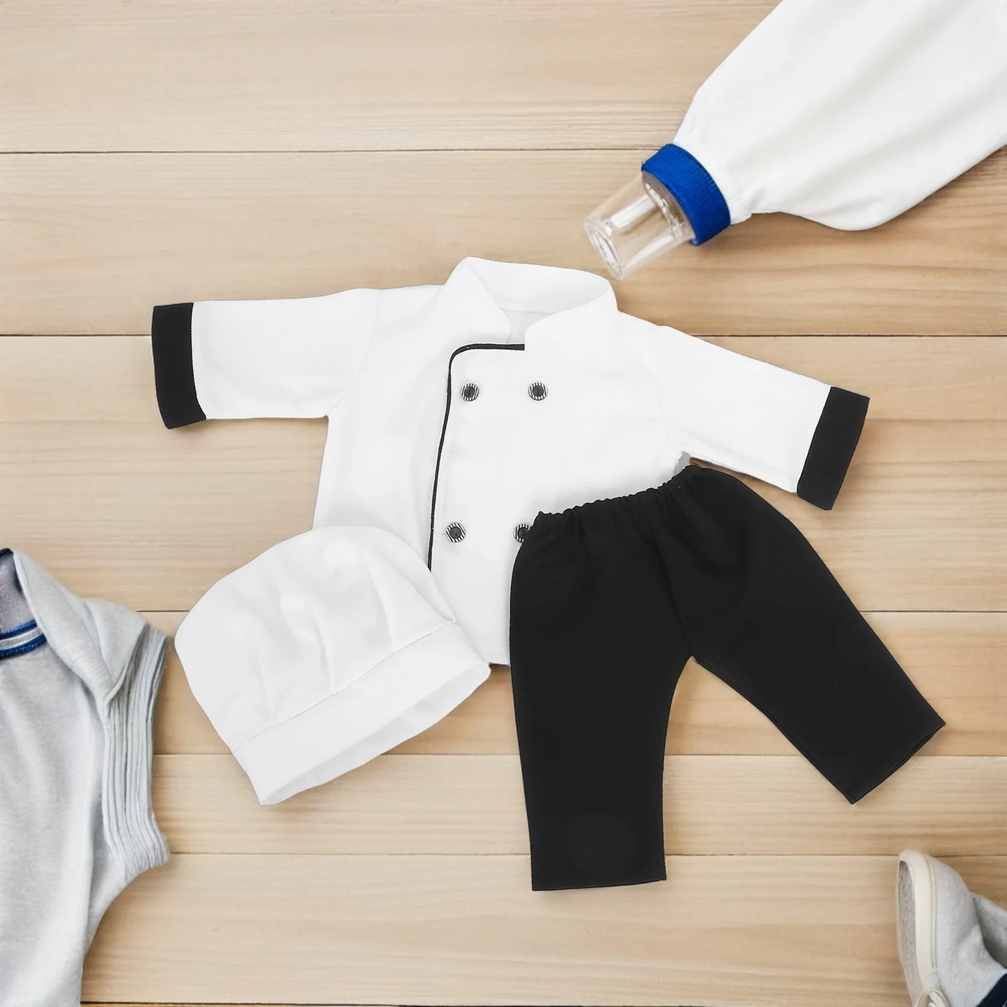 Baby Photography Clothing Newborn Outfits for Photoshoot Chef Clothes Girls Suit Props Costume Polyester Boy Infant Child