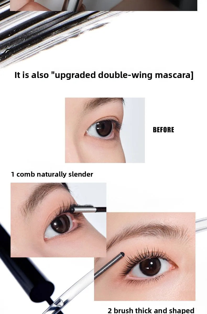 Judydoll Hardcore Hold Waterproof Sweatproof Lengthening Curling Mascara & Lash Primer - Smudge-proof Long-lasting Volume Makeup