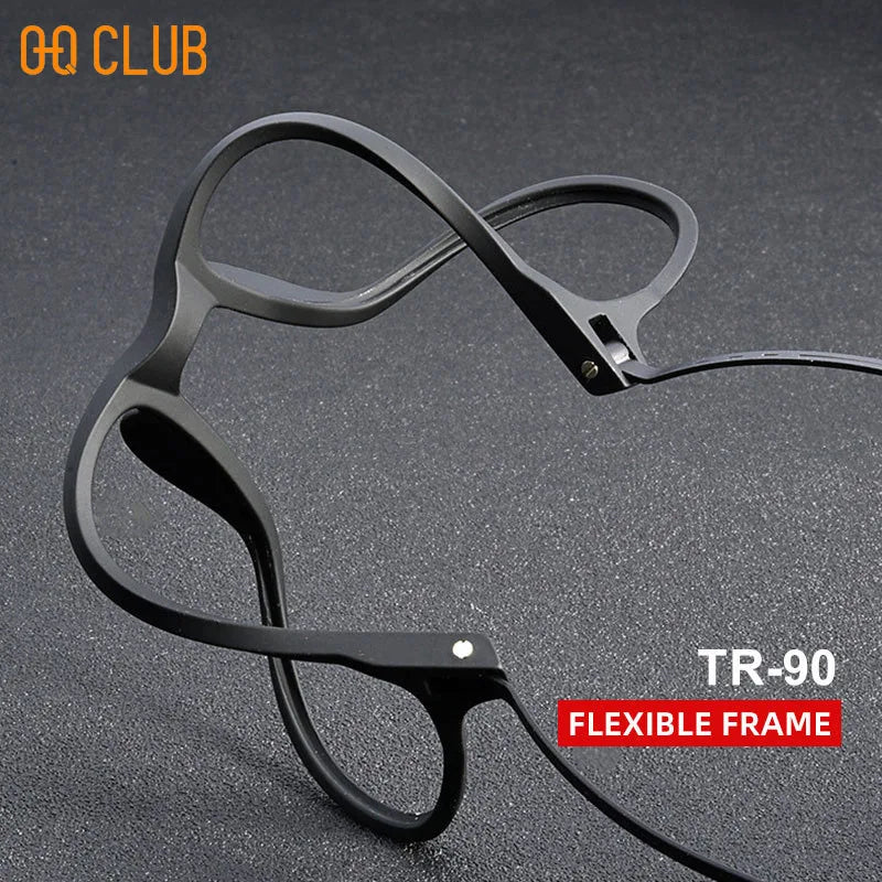 O-Q CLUB Ultra-light Reading Glasses Woman Optical Classic Round TR90 Titanium Legs Lunette Pour Femme Original Women Sunglasses