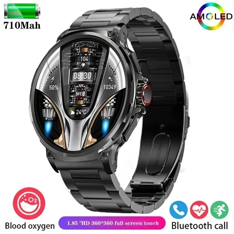 Xiaomi 2025 NEW 1.85-inch ultra HD smartwatch, GPS track HD Bluetooth call; 710 mah large battery 400+ dial, suitable for Huawei