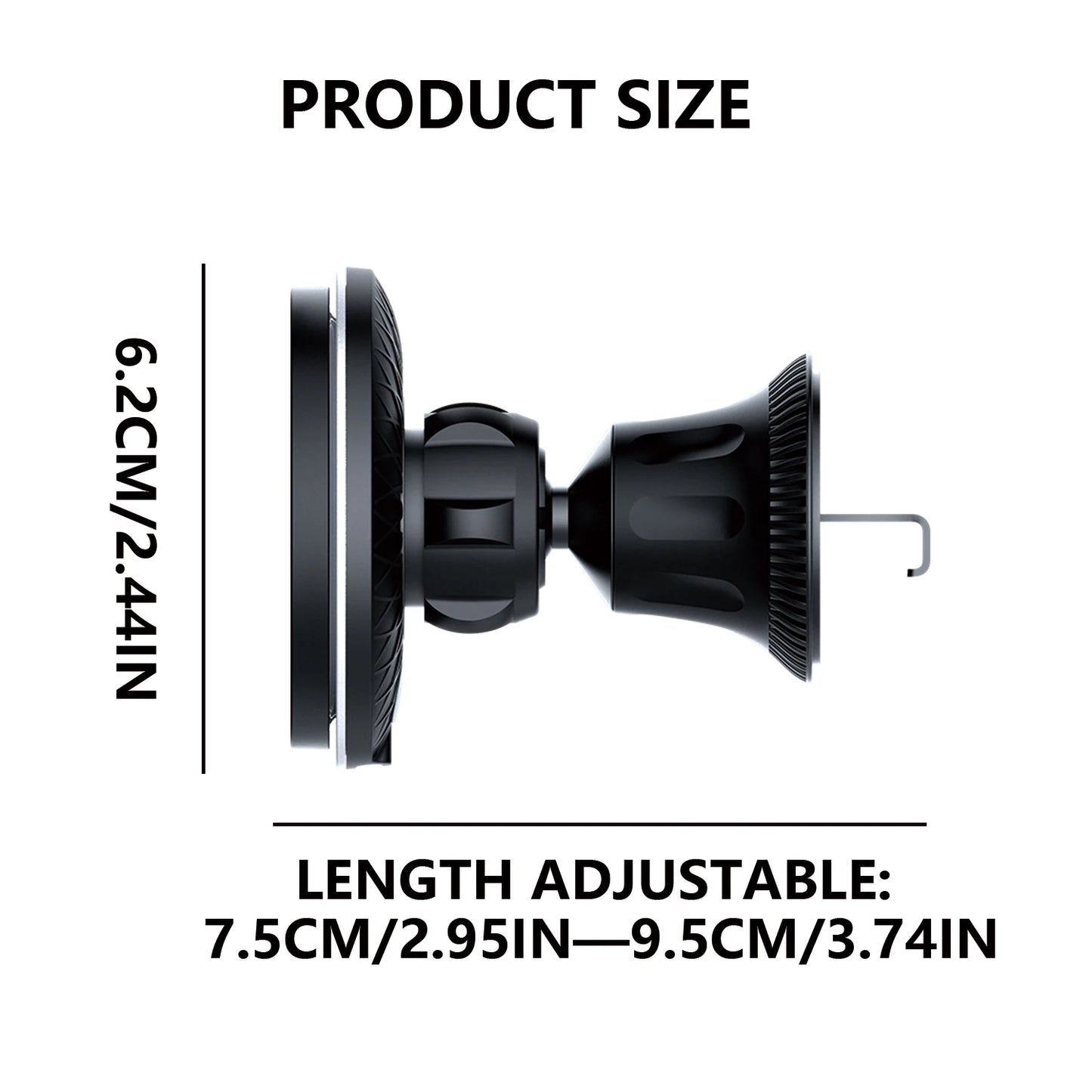 15W Fast Charging Strong Magnetic Phone Holder for Car, Wireless Car Charger Compatible for iPhone 16 Pro Max 15 14 13 12