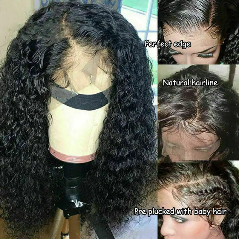 68cm synthetic American and European woman Curly wavy Midsection synthetic Wig Extension Wig Hairpin Forehead Hair