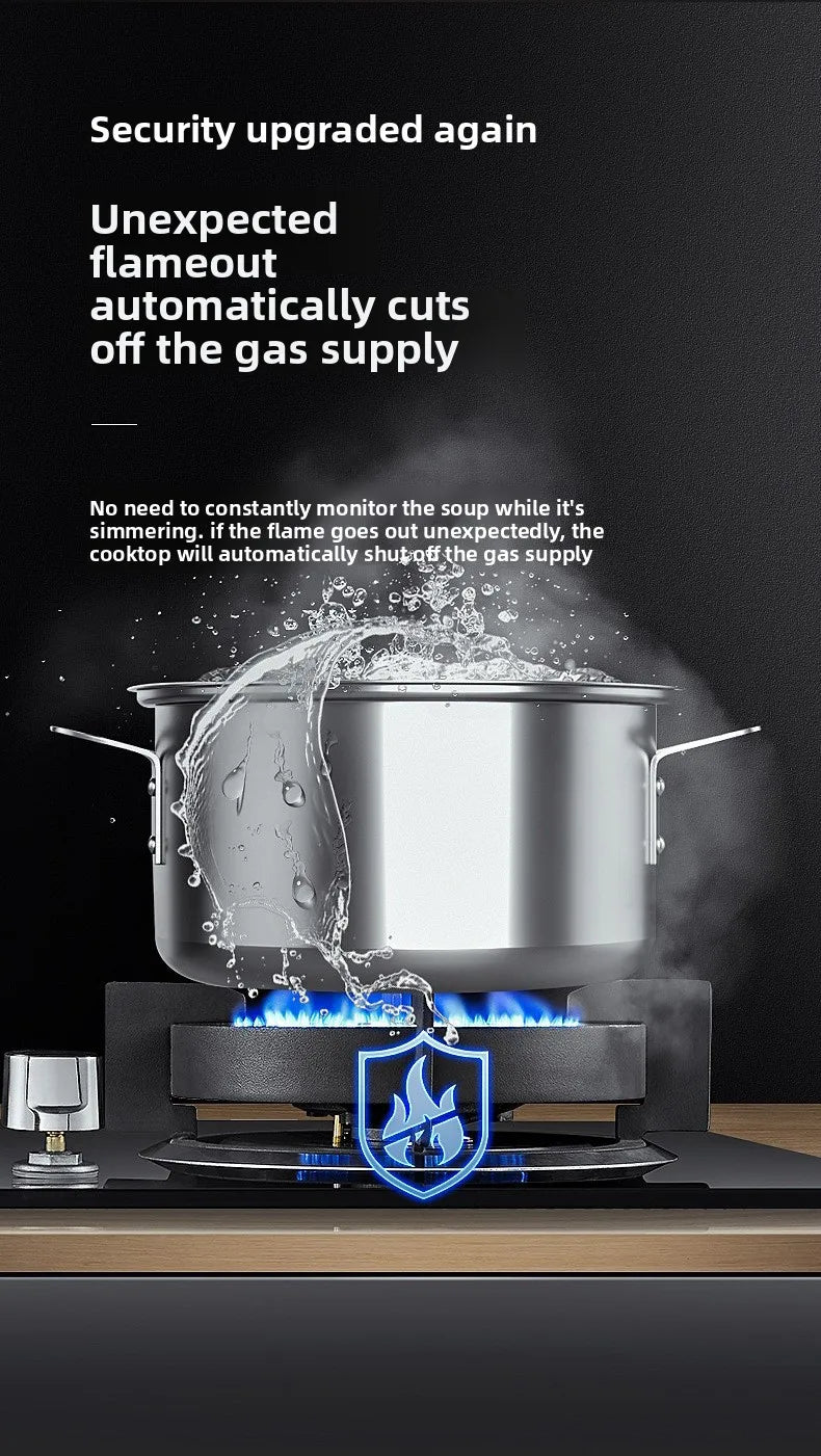 Double Burner Built-in Gas Stove With Electronic Ignition Energy Efficient Natural Gas Stove For Use