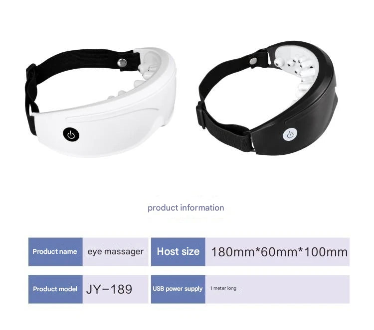 Eye Massager with 9 Modes and Multi Frequency Vibration 22 Magnets for Eye Massage Caring for Eye Health and Safety Materials