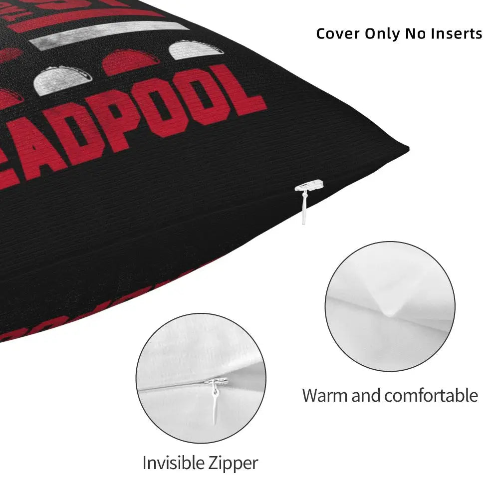 Custom Deadpool Wolverine Cartoon Manga Cushion Cover Soft Cute Pillows
