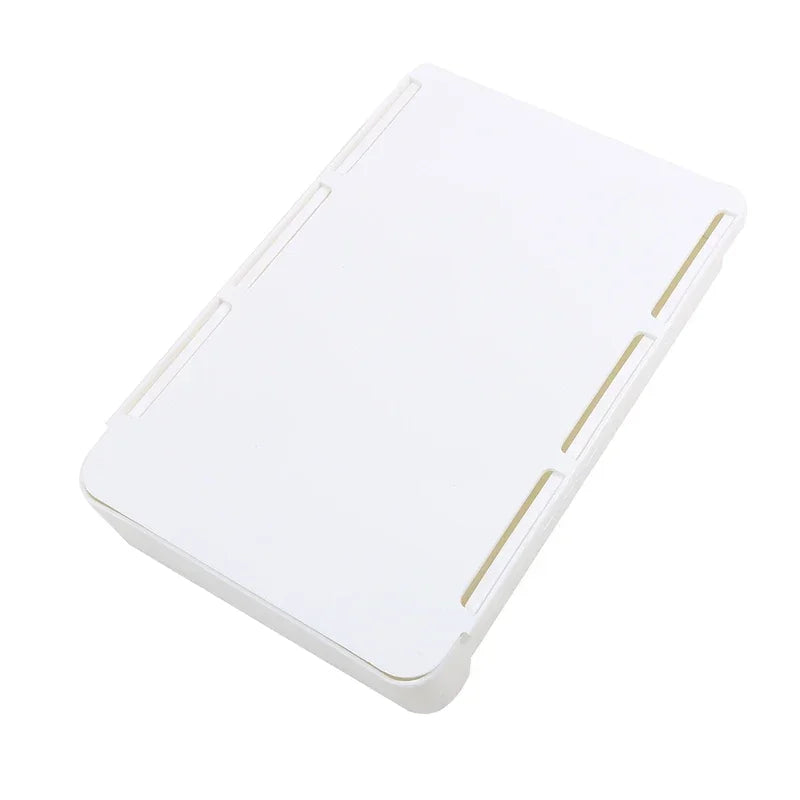White Self-Adhesive Storage Drawer Box Makeup Pencil Tray Desk Hidden Under Desk Stand Self-adhesive Under-drawer Storage Boxes