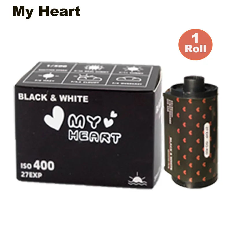 1-10 Rolls Sweetheart Film My Heart 400 Black And White Film 135 Negatives 27Exp Rolls For Kodak Film Camera M35/M38/H35 Film