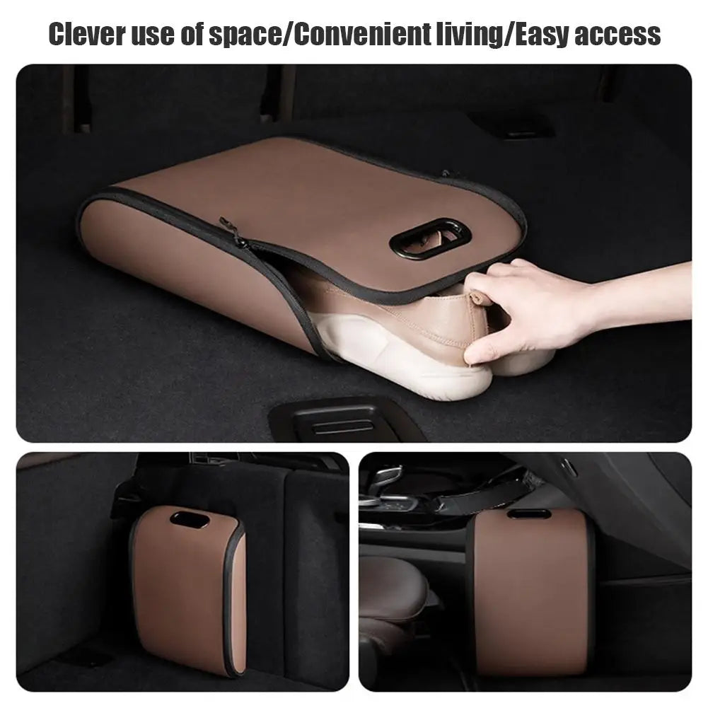 Universal Car Shoe Organizer Box, Foldable Storage Box, Auto Car Accessories for Men Women, Multi-Functional Car Organizer