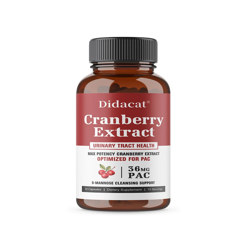 36 mg PAC from Superior Cranberry Juice Extract - Plus D-Mannose,Supports Urinary Tract Health,Cranberry Capsules for Women