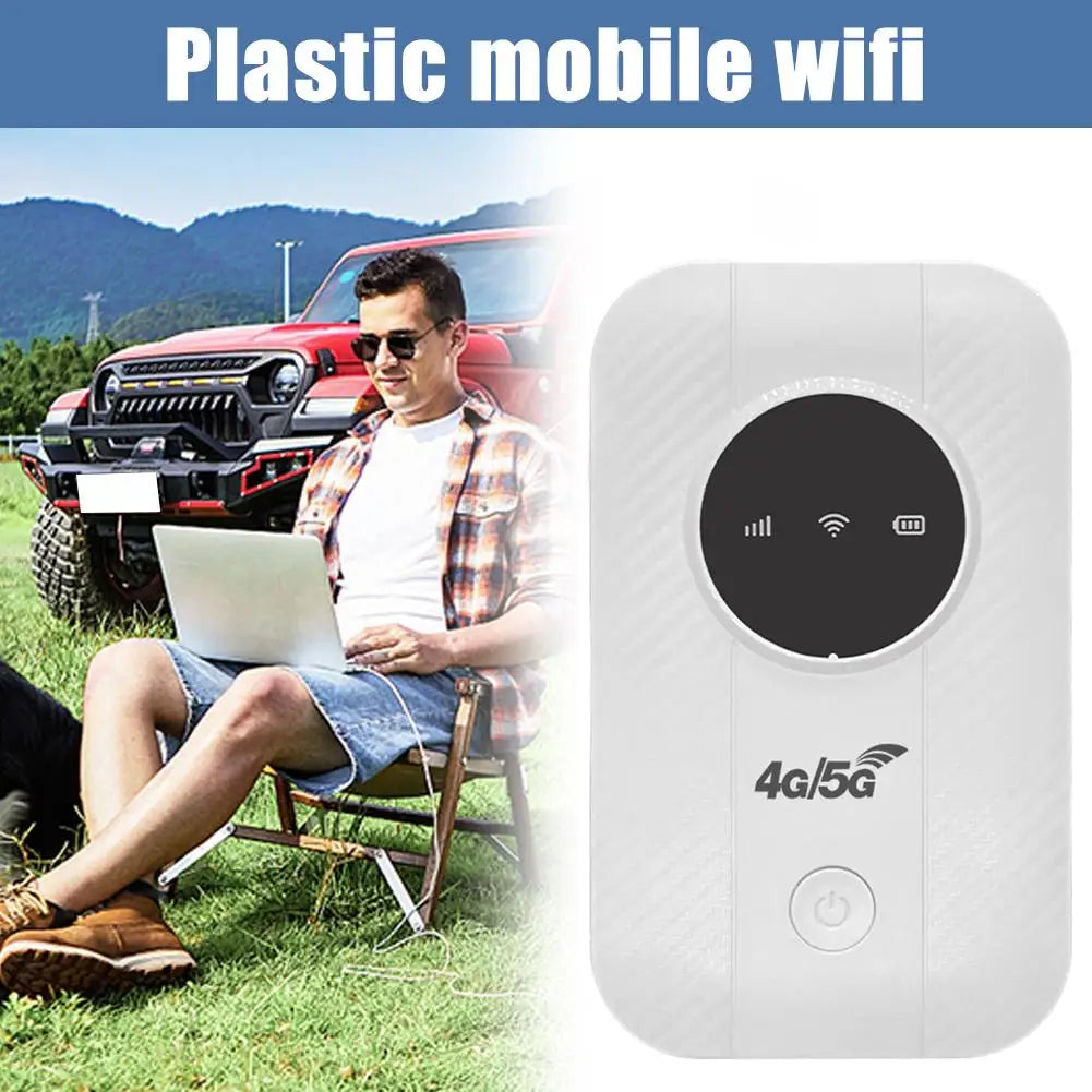 High-Speed Satellite Internet Router Plastic Mobile WiFi Link-Free Router for Anywhere, Supports 4G and 5G Networks 1pcs
