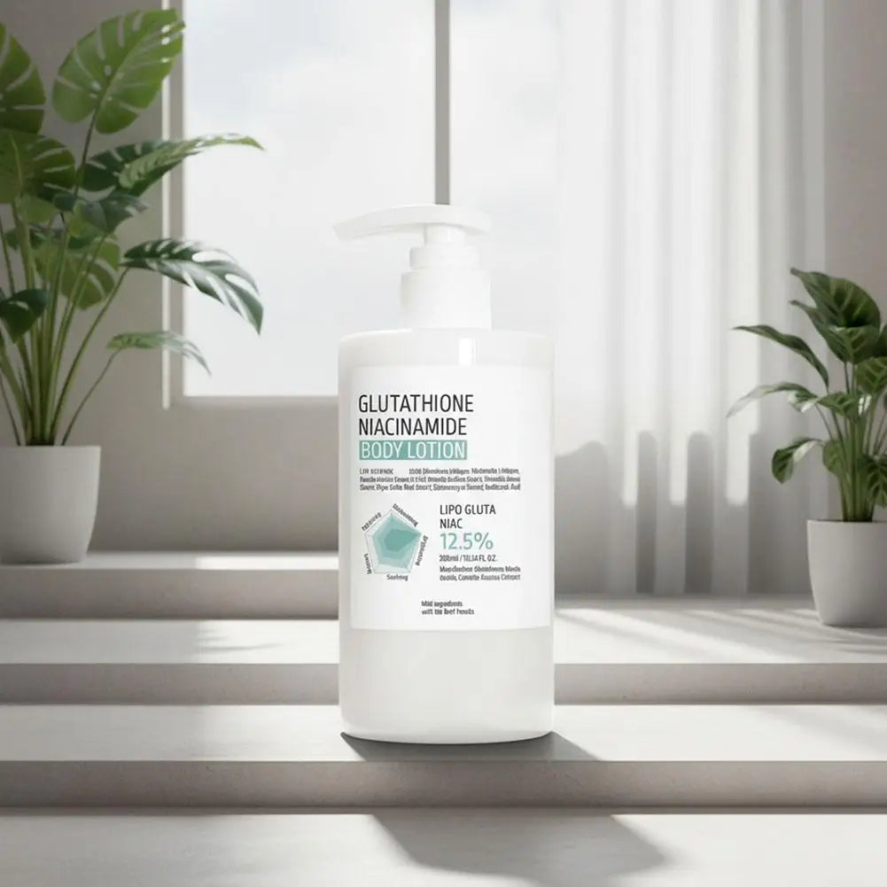 Glutathione Niacinamide Body Lotion 300ml Deep Hydrating Skin Care Rejuvenate Moisturizer Smooth Repair Rough Skin Full Body