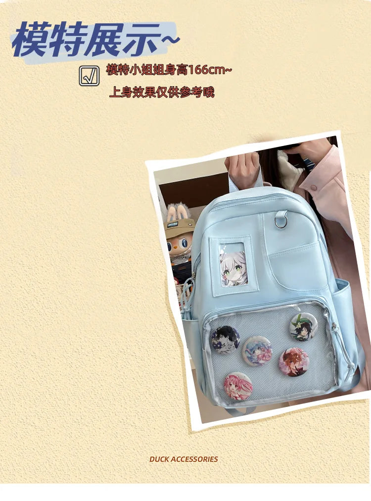 Japanese College Style Fashionable Backpack for Students Large Capacity Backpack for Women Highvalue Outdoor Backpack