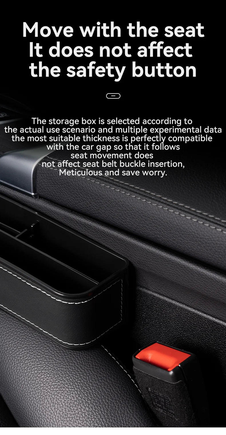 Car Leather Seat Gap Storage Box For changan CS75 PLUS CS95 CS35 alsvin CS15 CS55 Eado changan Car Organizer