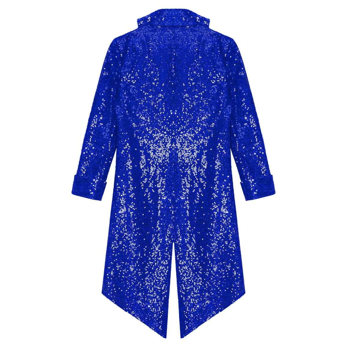 Kids Boys Halloween Medieval Renaissance Costume Sparkly Sequins Victorian Tailcoat Jacket Frock Coat Long Sleeve Gothic Tuxedo