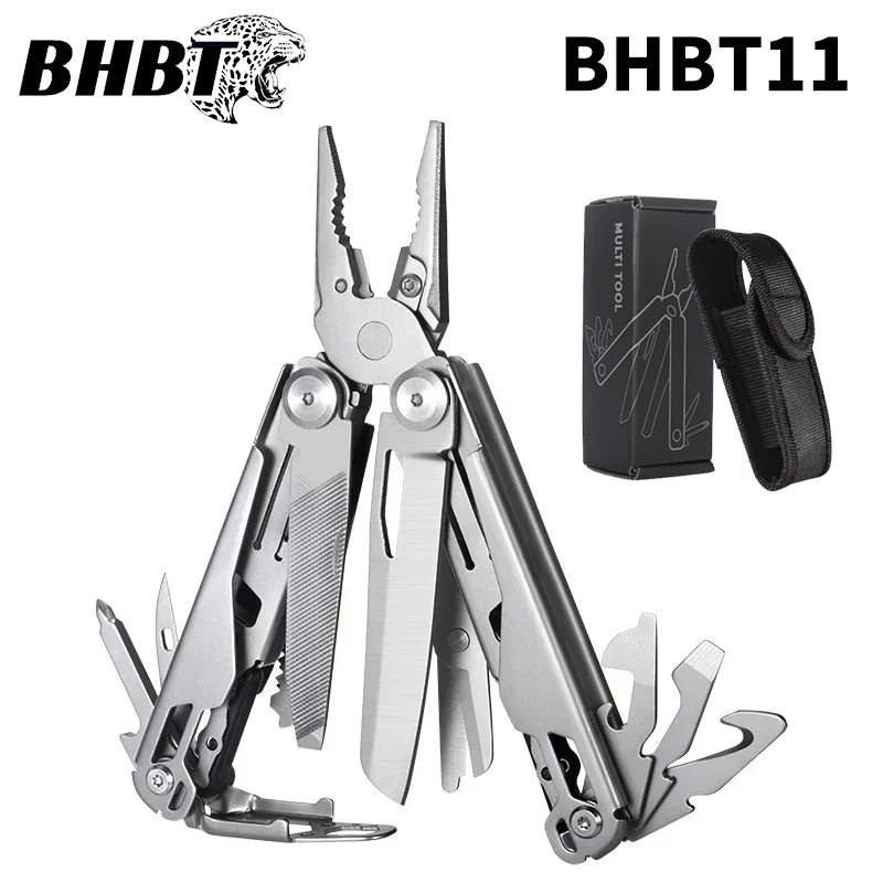 BHBT 19 in 1 Multitool Pliers Folding Knife Multi Tool Hoxagon Wrench Outdoor Camping EDC Tool Home Repair Maintenance