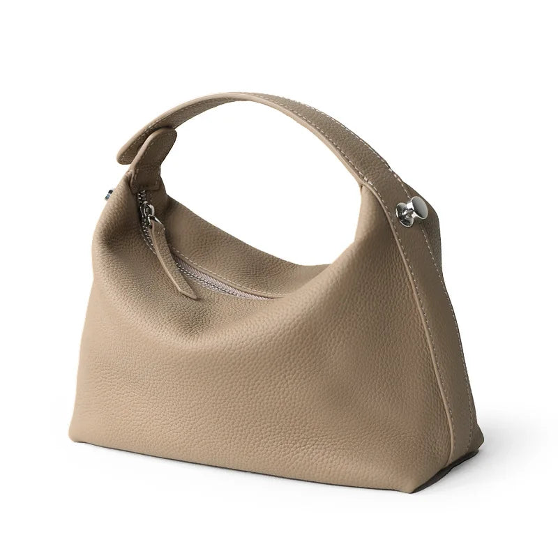 2024 New Women's Bag Female Luxury Soft Genuine Leather Handbag Lady Fashion Daily Casual Shoulder Bag Girls Crossbody Messenger