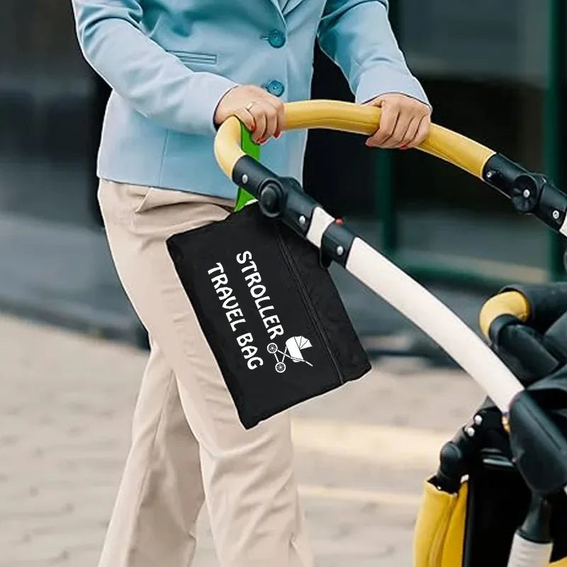 Baby Stroller Travel Bag with Shoulder Belt Pram Universal Dust Bag Organizer Kindergarten Carts Accessories Walker Cribs Bags