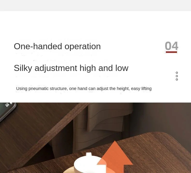 Folding bedside table pneumatic lift table mobile study table computer table office desk lazy dining table