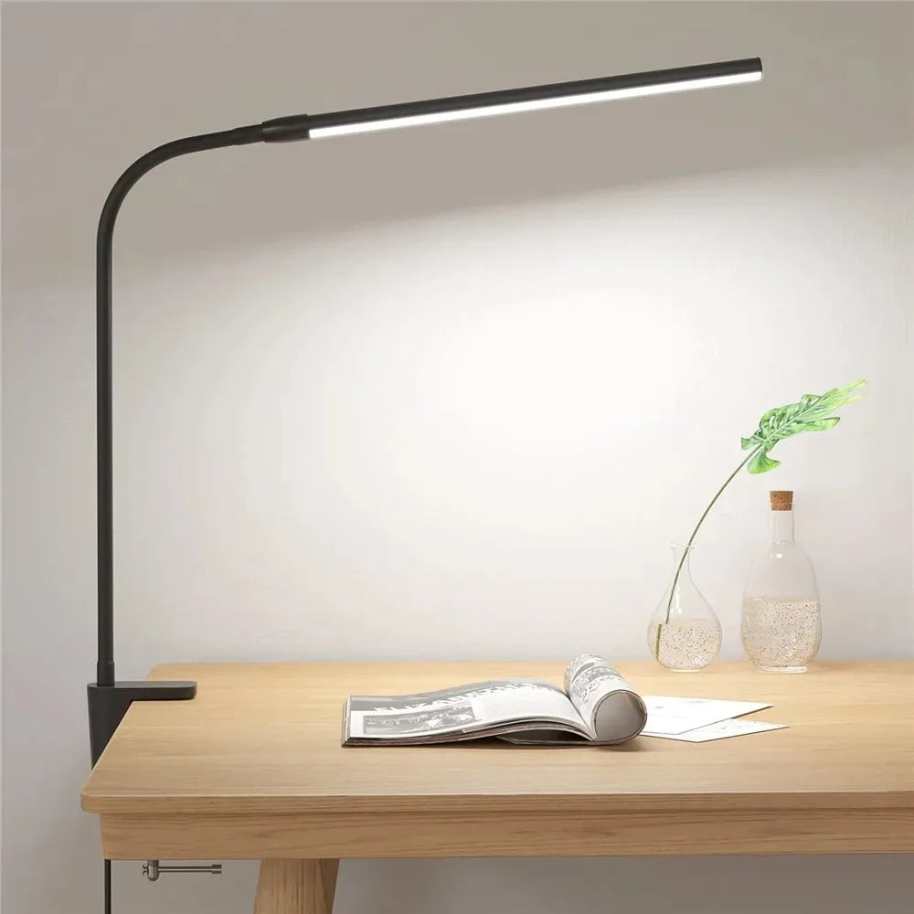 Double Single Head Led Clip Desk Lamp Dimmable Computer Table Lamps Monitor Light Architect Table Lamp for Office Reading Lights
