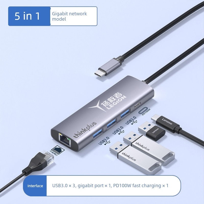 Lenovo Saver USB Cast Screen Network Cable Expansion Dock