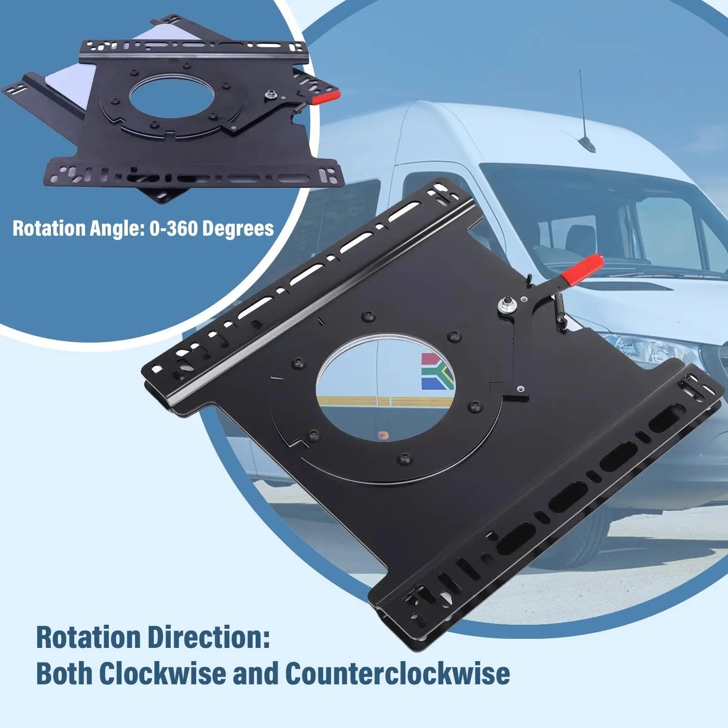 Swivel Seat Base,, RV Seat Conversion Turntable Base 360 Degree, Compatible with Sprinter Transit T5 T6，Fast & Free Shipping