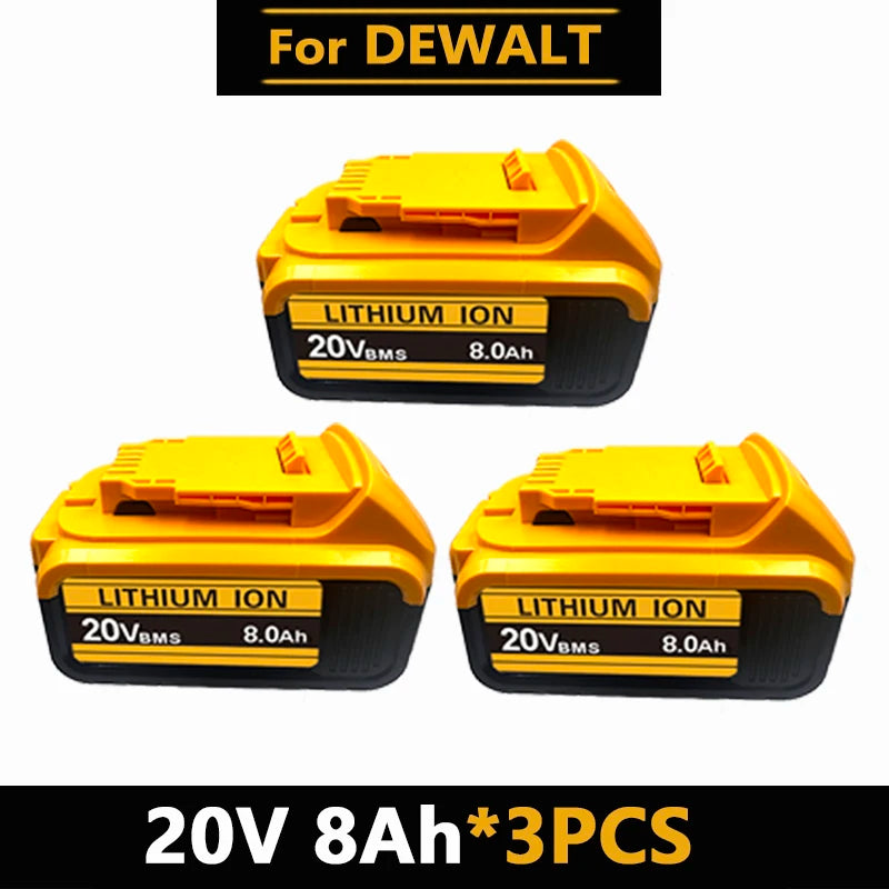 Original for DeWalt 6Ah/8Ah/12Ah 20V battery replaceable DCB184 DCB200 DCF892 DCF845 DCF850 DCF911 DCD800 DCD805 Tools Battery