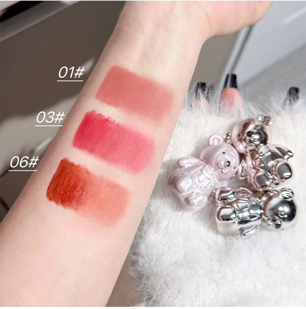 ART VALUE 7PC Makeup Sets Include 3 Colors Lip Mud,1 Pressed Powder,1 Blush,1 Eyeshadow Palette,1 Necklace Beauty Makeup Sets