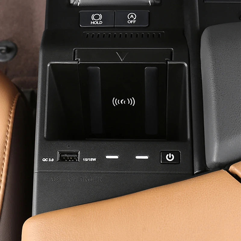 Car wireless charger for Lexus ES ES300H ES200 ES260 ES350 2019 2020 2021 2022 15W fast phone charger charging pad panel