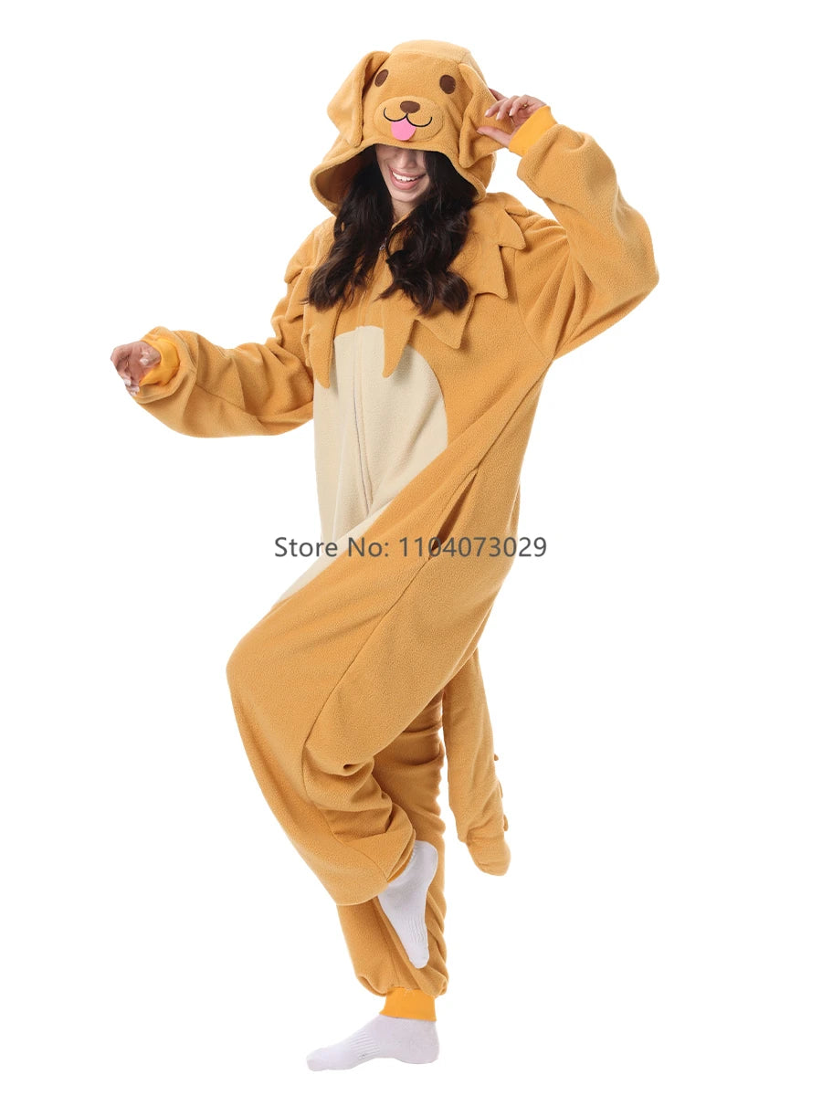 Onesieshow Animal Kigurumi Pyjamas Halloween Onesie Adult Cartoon Dog Cat Parrot Pajama Cosplay Party Women Men Homewear