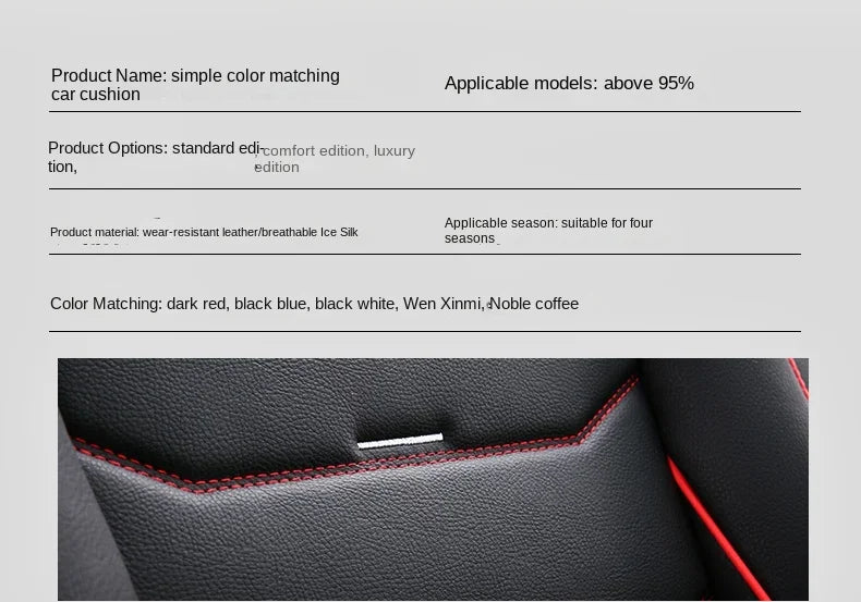Universal Style 3D Car Seat Cover for HYUNDAI Tucson Santa FE I30 I40 Veloster Genesis Venue Terracan Ioniq Interior Accessories