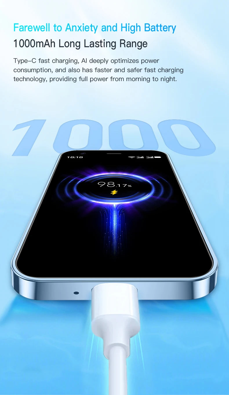 Mini Android Smartphone, Dual SIM Dual Standby, 2+16GB RAM, Android 8.1 System, GPS Supported, Touchscreen, WiFi Connectivity