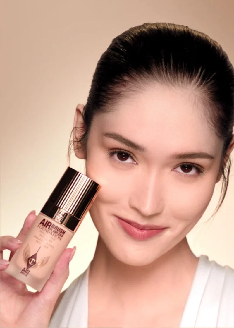 Charlotte Tilbury Liquid Foundation Super Grinding Bottle Oil Control Skin Beautifying Waterproof Sweat-proof Anti Rubbing Daily