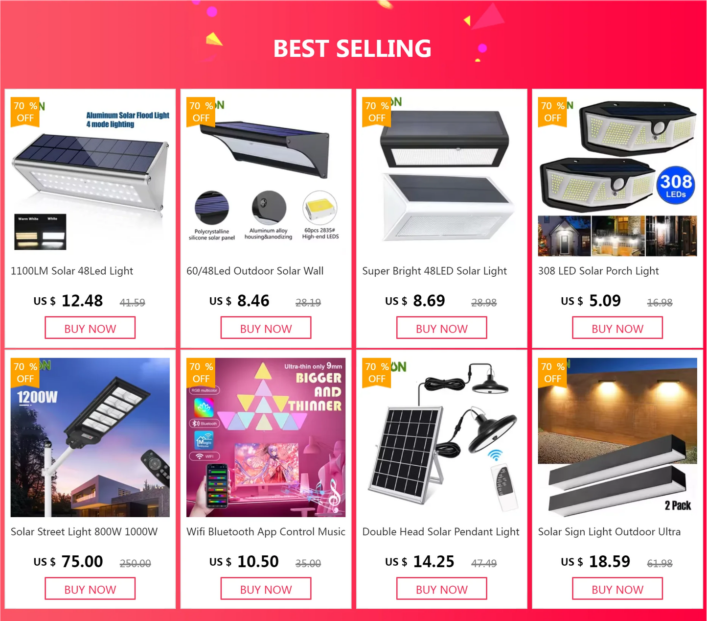 Solar LED Light Outdoor WaterProof Aluminum RIR Motion Sensor Solar Powered Path Lamp for Garden Fence Wall Security Lighting