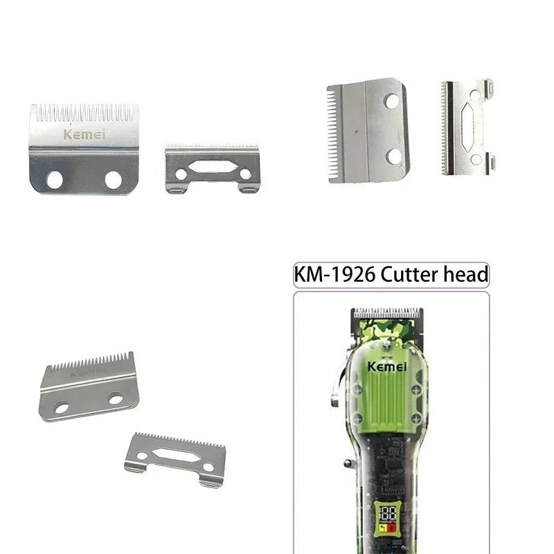 Kemei Hair Clippers Kit or Blade Rechargeable Electric Hair Trimmer Barber Professional Shaver for Men KM-1926 KM-1928 KM-TX7
