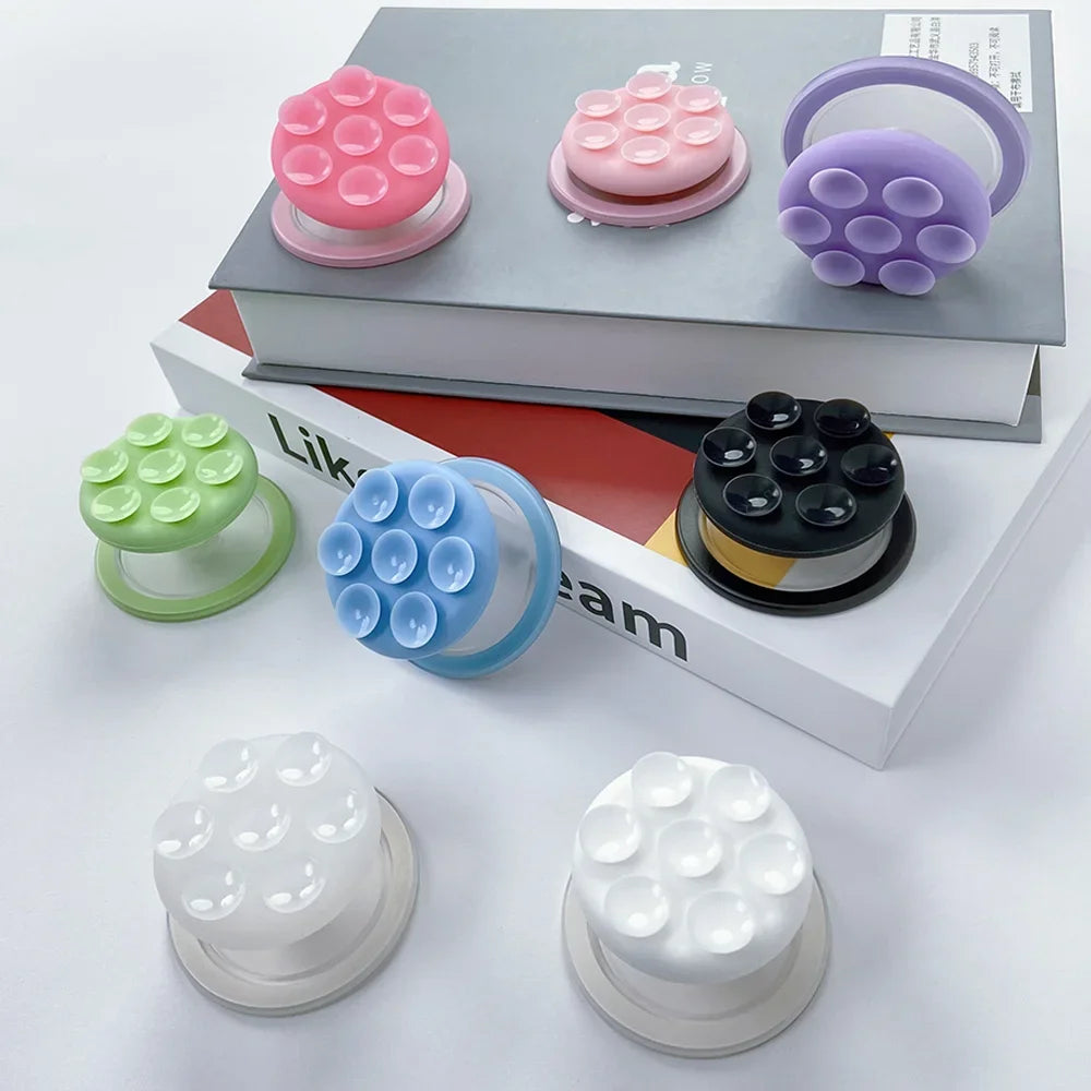 Grippopso Universal Magnetic Suction Cup Phone Holder Mirror Shower Silicone Suction Phone Case Grip Stand Holder for IPhone