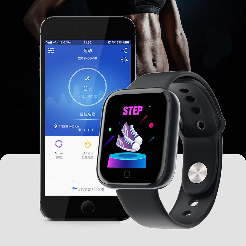 Smart Watches For Women Men Bluetooth Connect Phone Player Music Control Fitness Heart Rate Monitor Sport Bracelet Digital