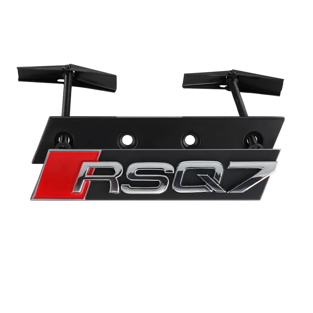 Car Styling Front Grille Emblem Decoration Sticker Auto Modification Accessories For Audi SQ3 SQ4 SQ5 SQ6 SQ7 SQ8 RSQ3 RSQ5 RSQ7